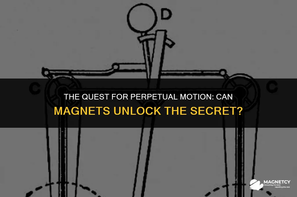 can magnets make a perpetual motion machine