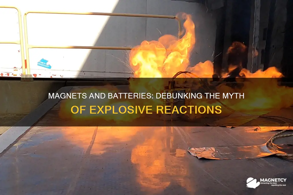 can magnets make batteries explode