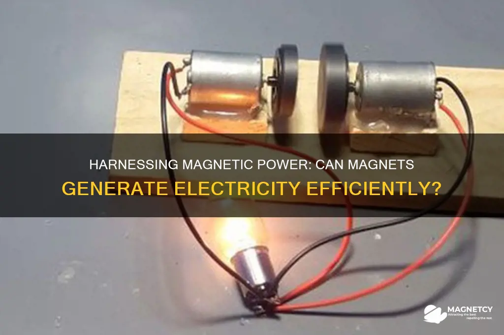 can magnets make electricity