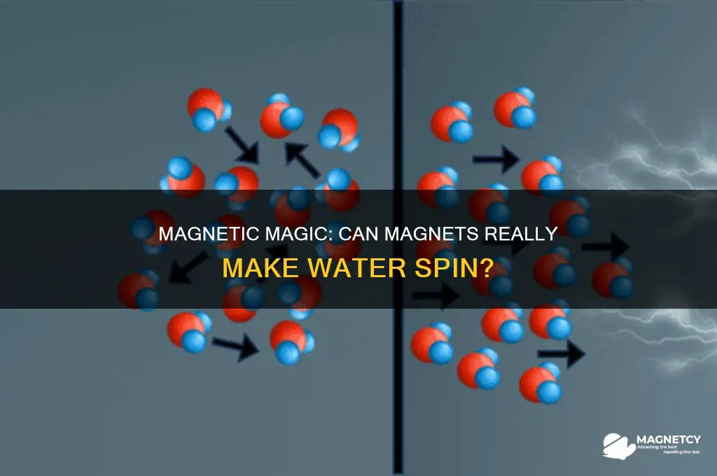 can magnets make water spin