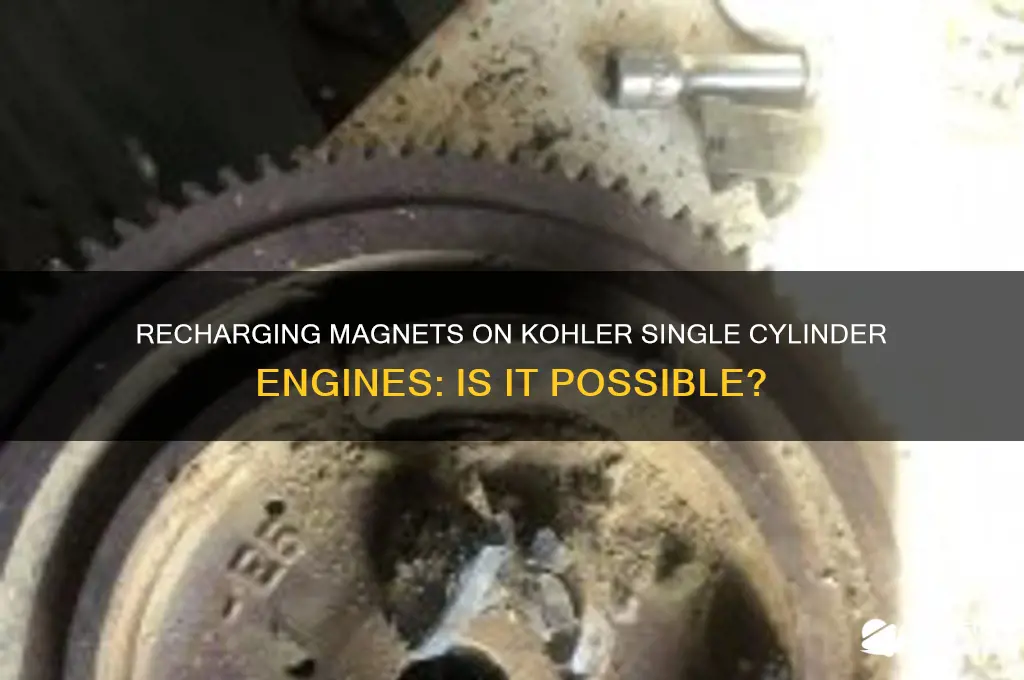 can magnets on a kohler siingle cylinder engine be recharged