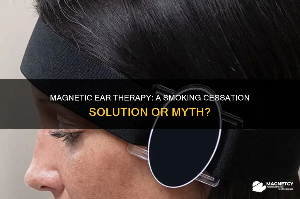 can magnets on your ear make you stop smoking