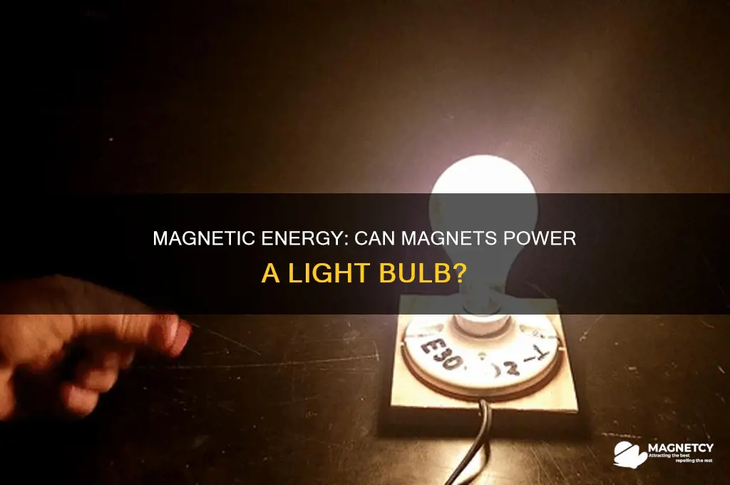 can magnets power a light bulb