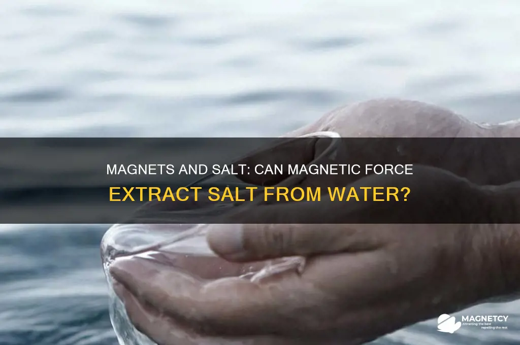 can magnets pull salt out of water