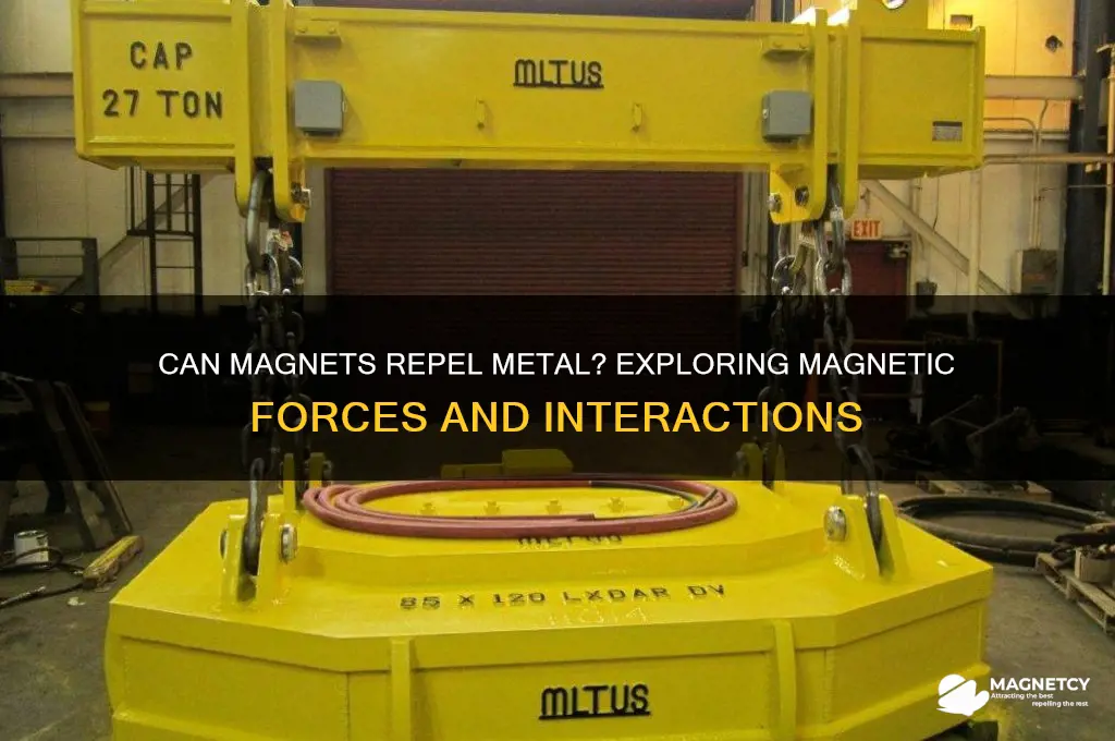 can magnets push metal away