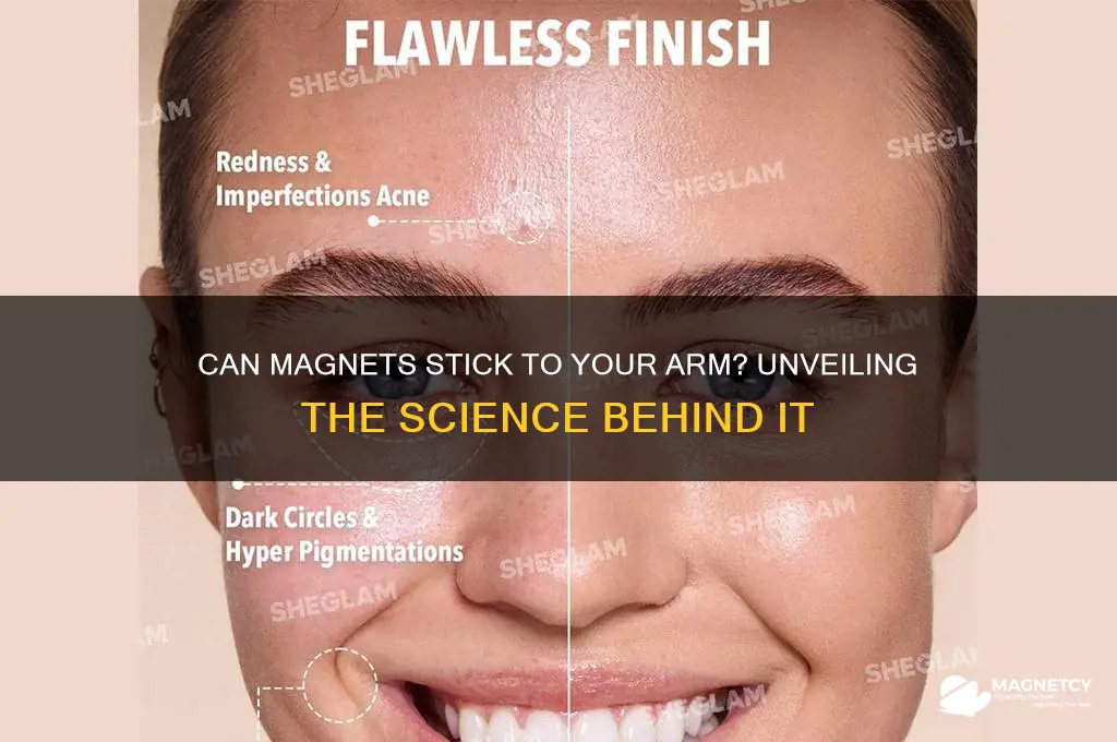 can magnets stick to your arm