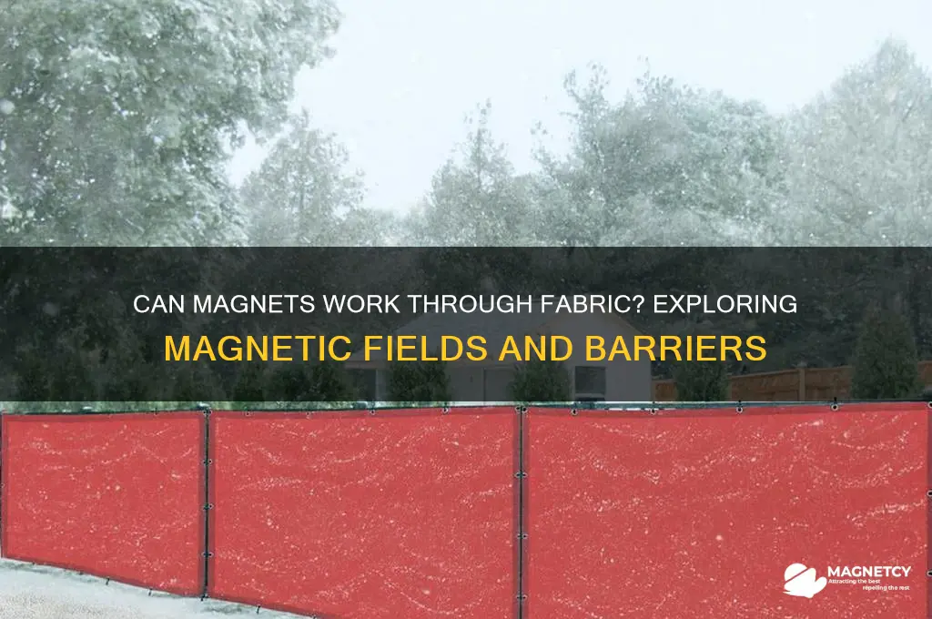 can magnets work through fabric