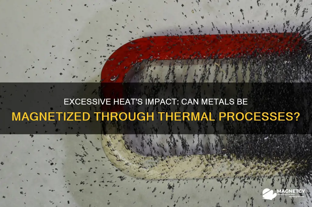 can metal be magnetized by excessive heat
