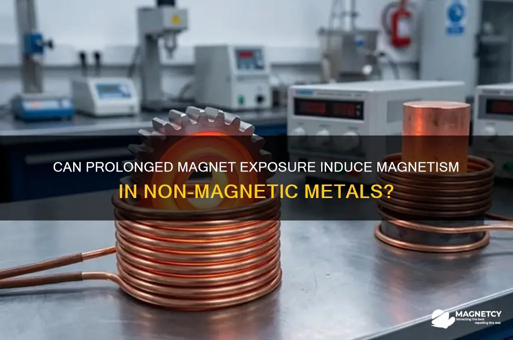 can metals become magnetic with enough contact to a magnet