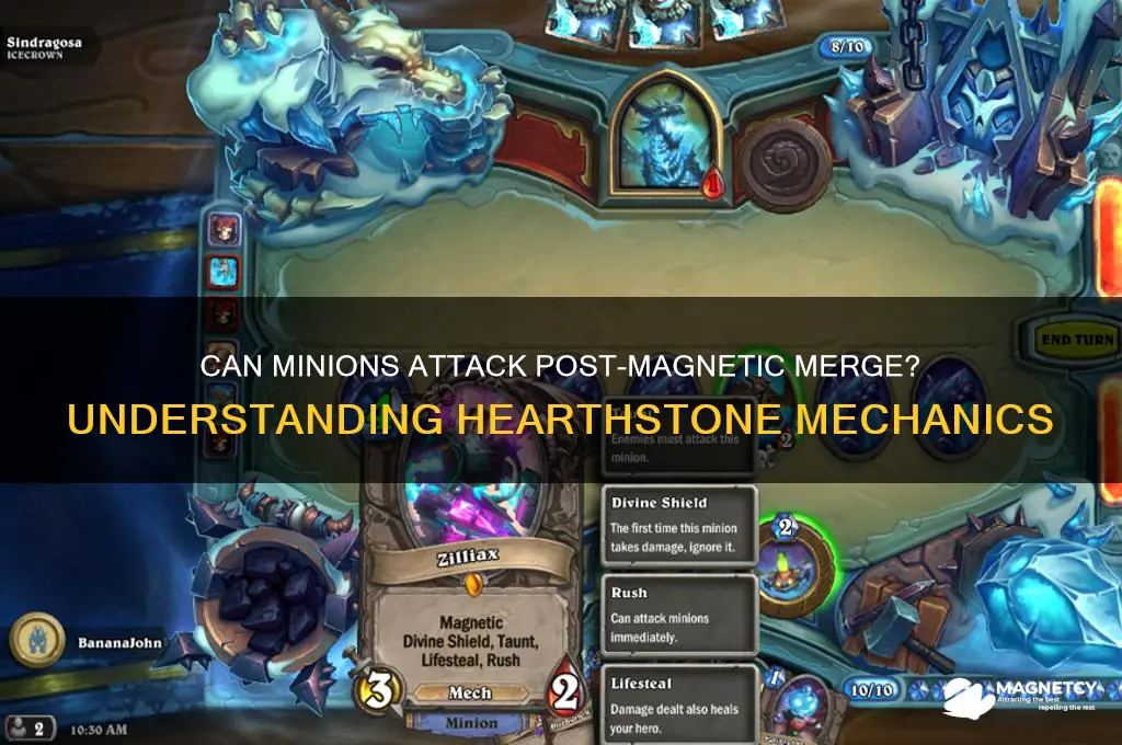 can minions attack after magnetic