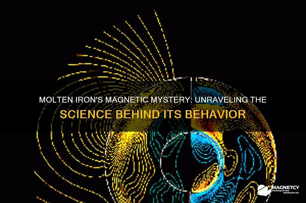 can molten iron be magnetic
