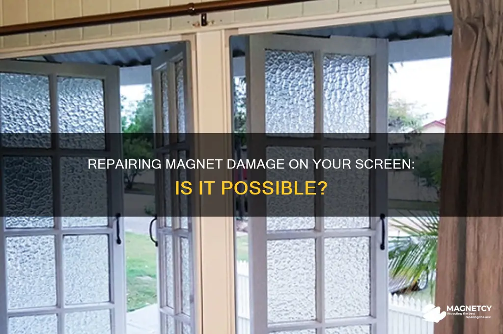 can my scrren be fixed after magnet damage
