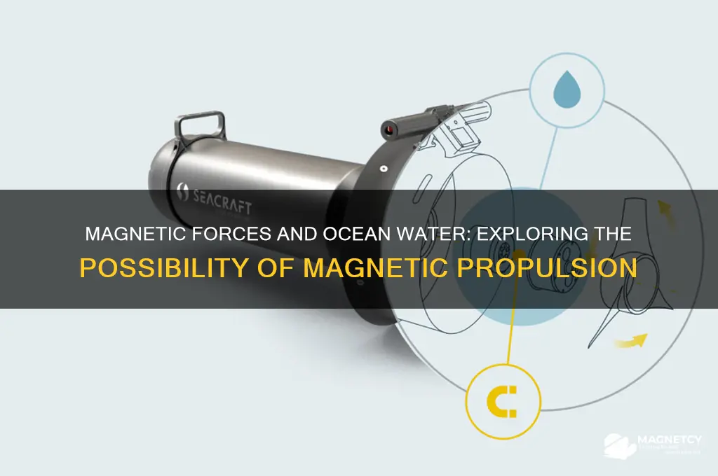 can ocean water be pushed by magnets