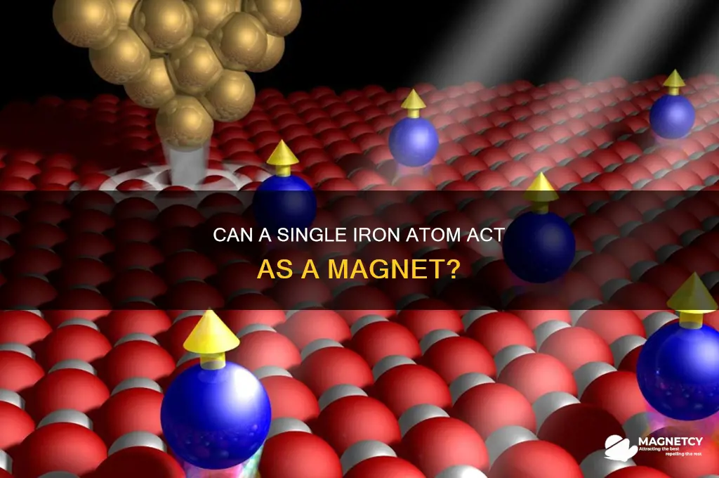 can one atom of iron be a magnet