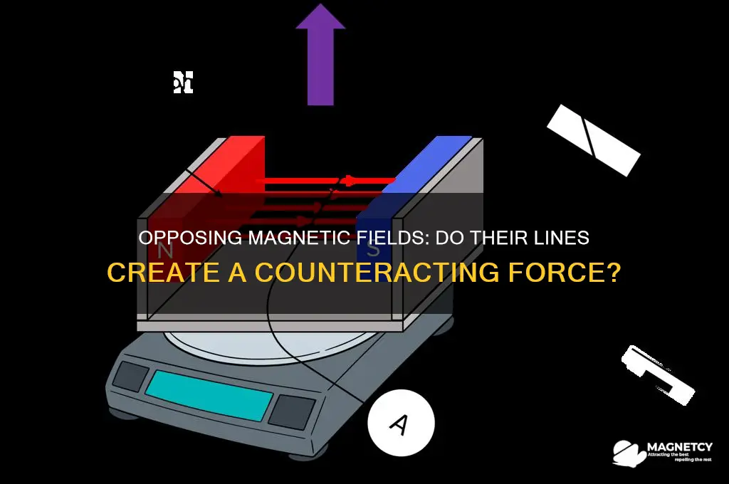 can opposing magnetic field lines created opposing force