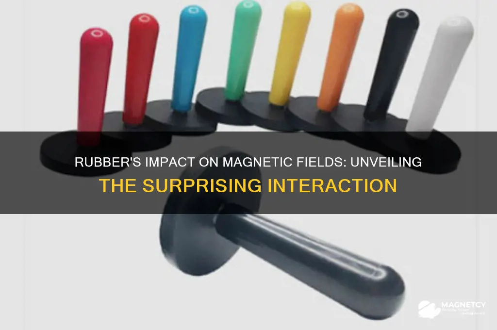 can rubber effect magnetic fields