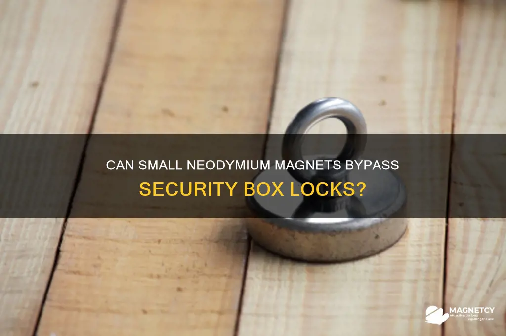 can small neodymium magnets open security boxes