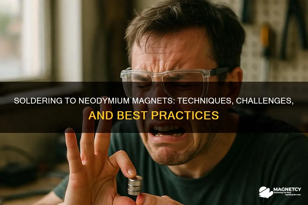 can solder to neodymium magnets