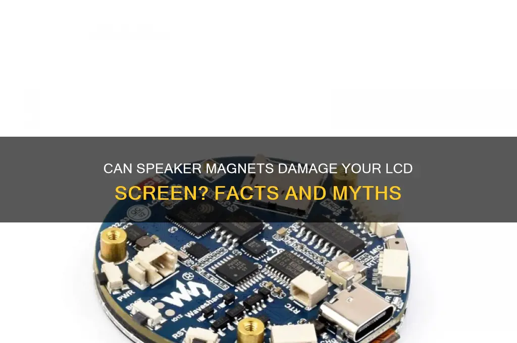 can speaker magnets hurt your lcd