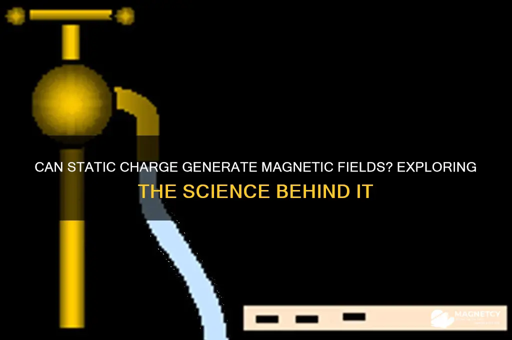 can static charge produce magnetic field