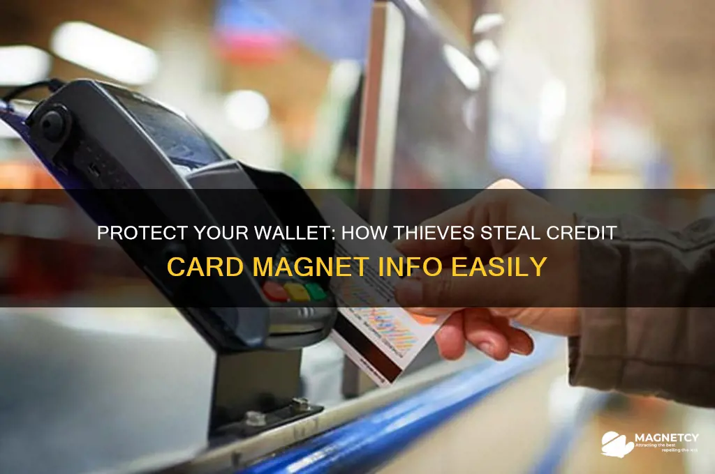 can steal credit card magnet info in wallet