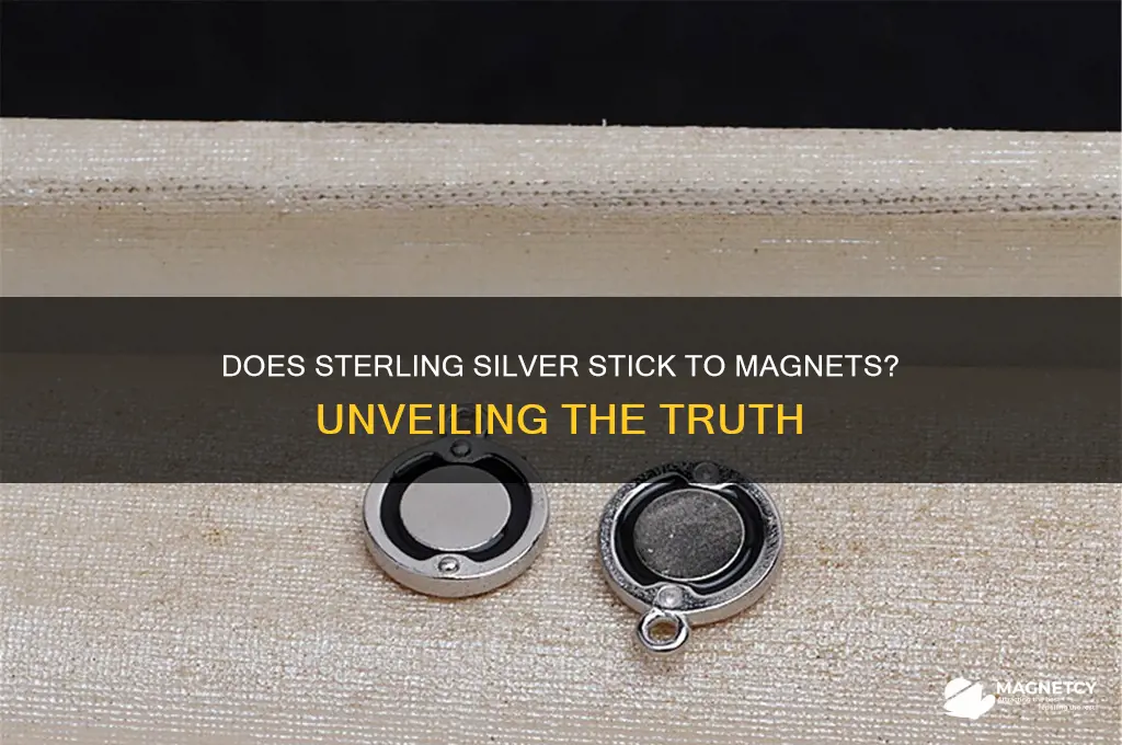 can sterling silver stick to a magnet