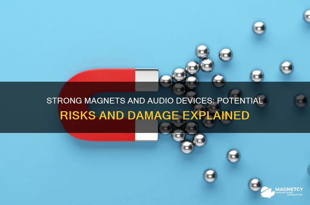 can strong magnets mess up audio devices