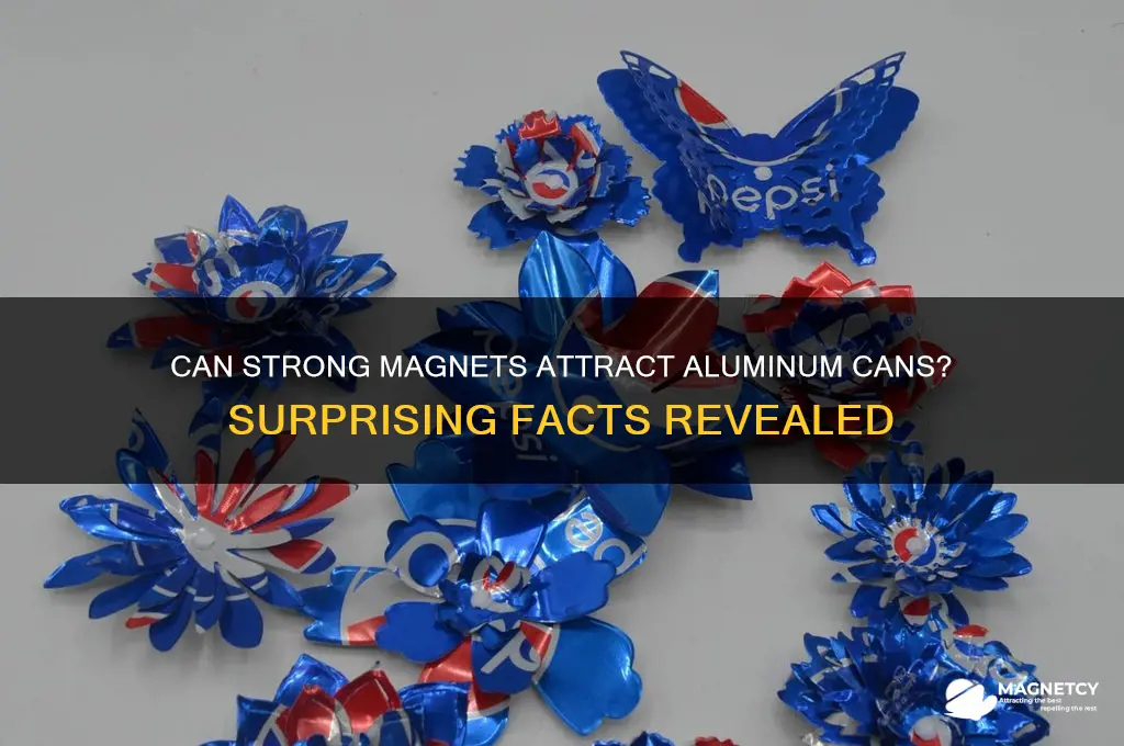 can strong magnets pick up aluminum cans