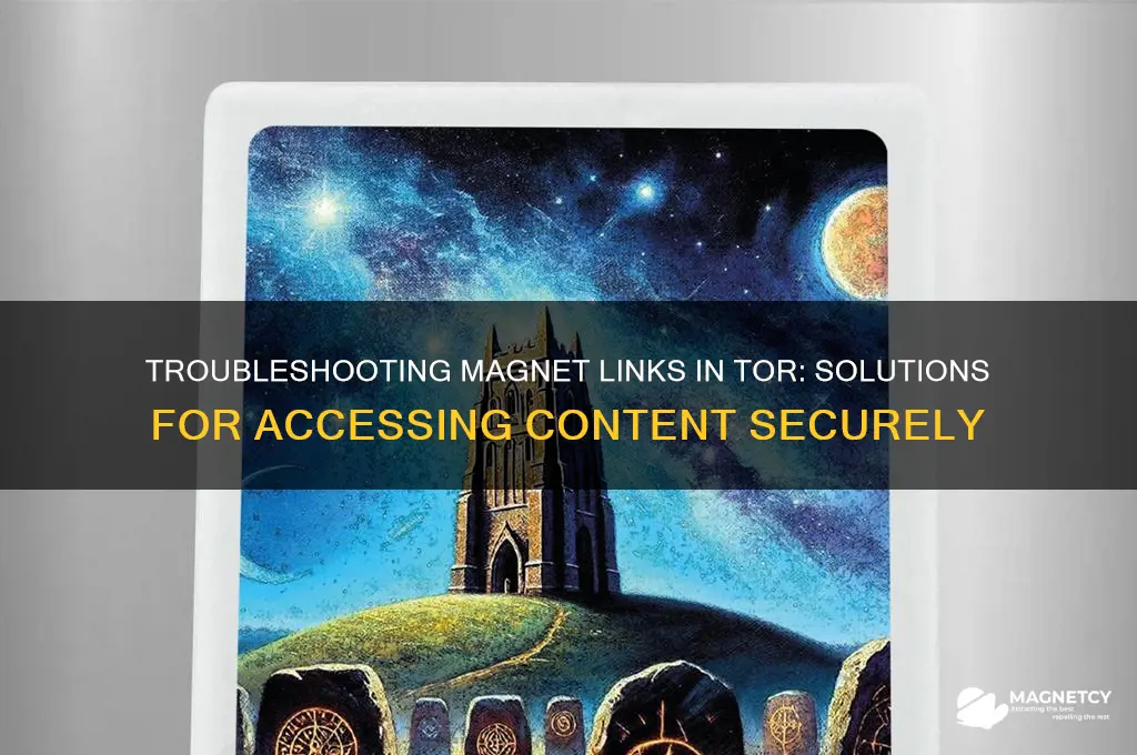 can t open magnet links in tor