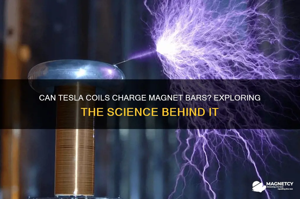 can tesla coil charge magnet bar