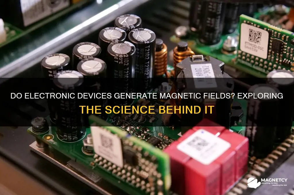 can the electronic devices create magnetic fields