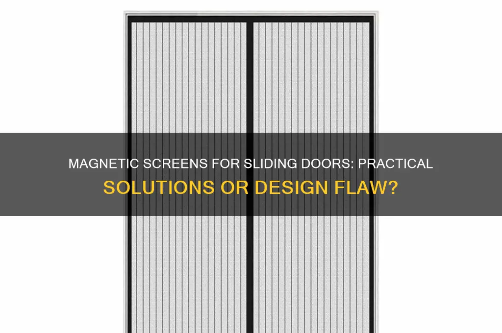 can the magnetic screen be used for sliding doors