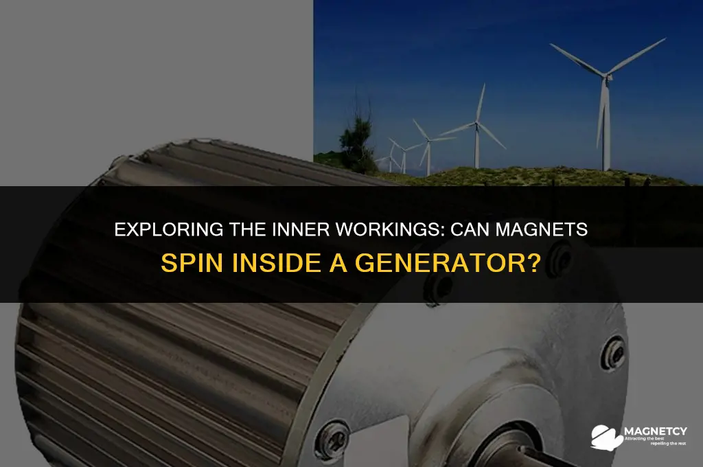 can the magnets spin on the inside of a generater