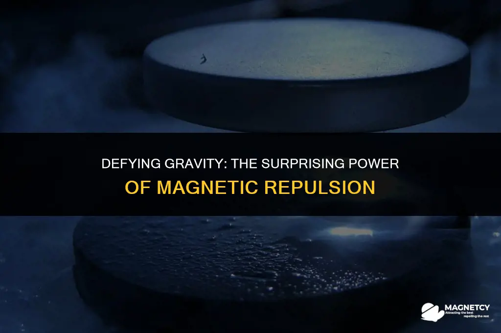 can the repulsion of magnets overcome gravity