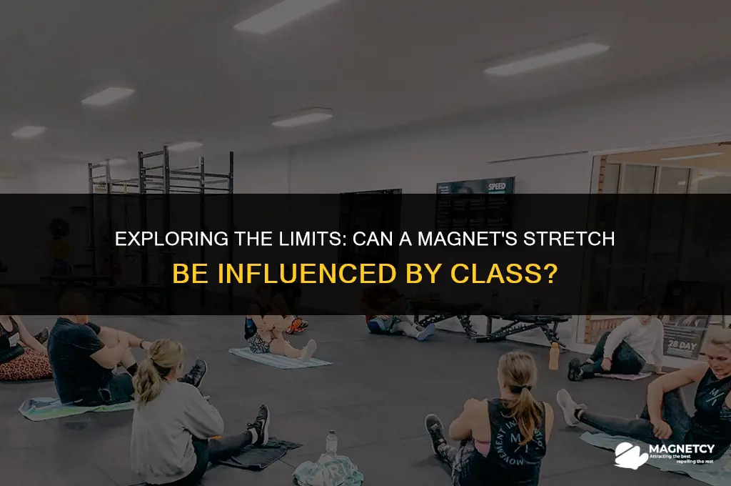 can the streach of a magnet be affected by classs