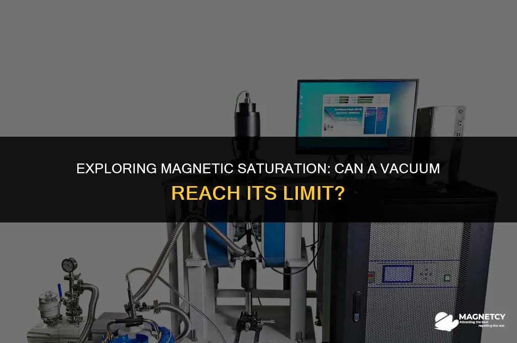 can the vacuum be saturated magnetic