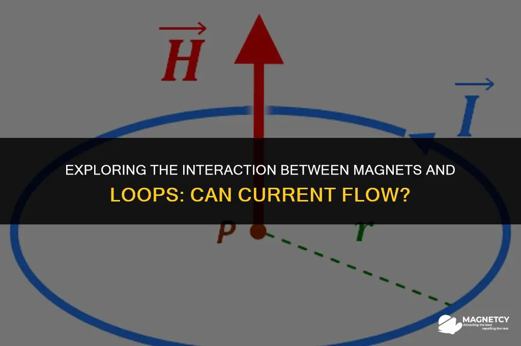 can there be current with a magnet and loop