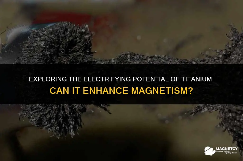 can titanium be charged with electricity to increase magnetism