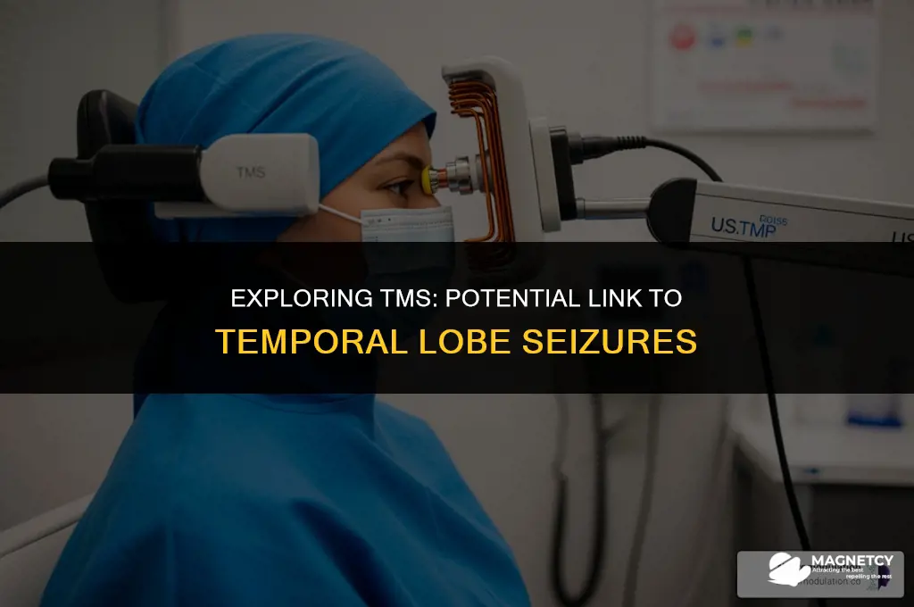 can trans magnetic stimulation cause temporal lobe seizures