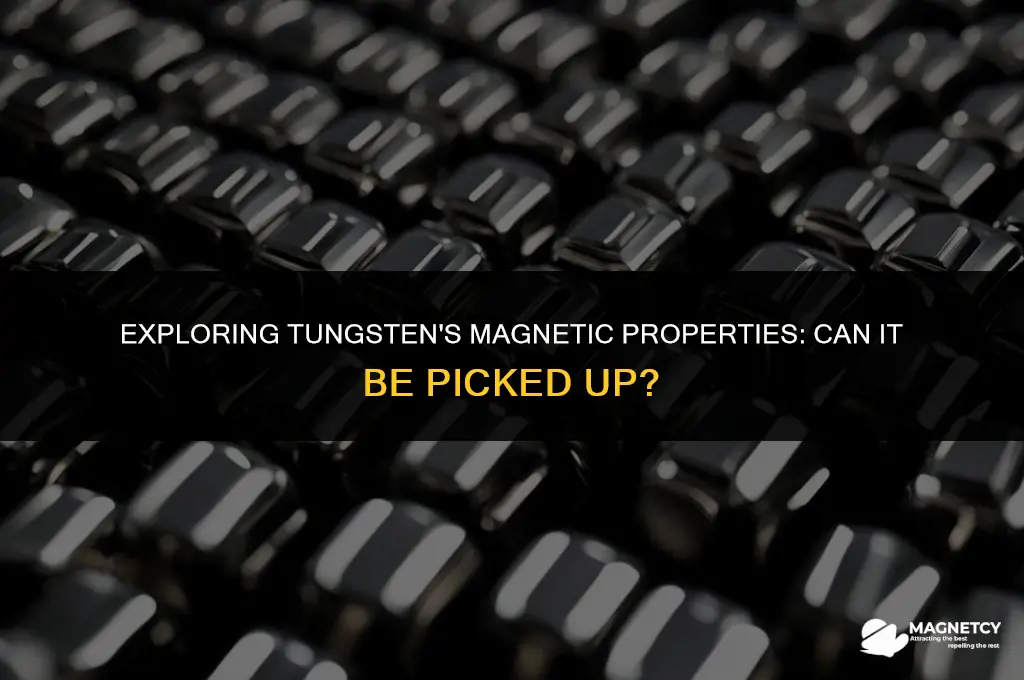 can tungsten be picked up with a magnet