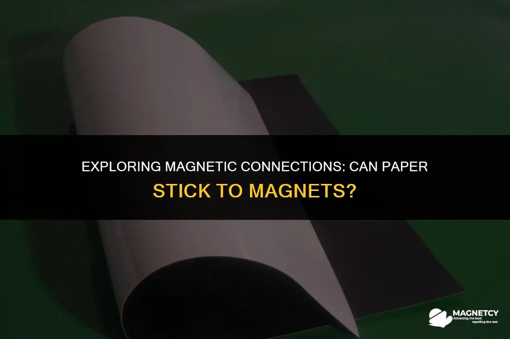 can u connect paper to a magnet