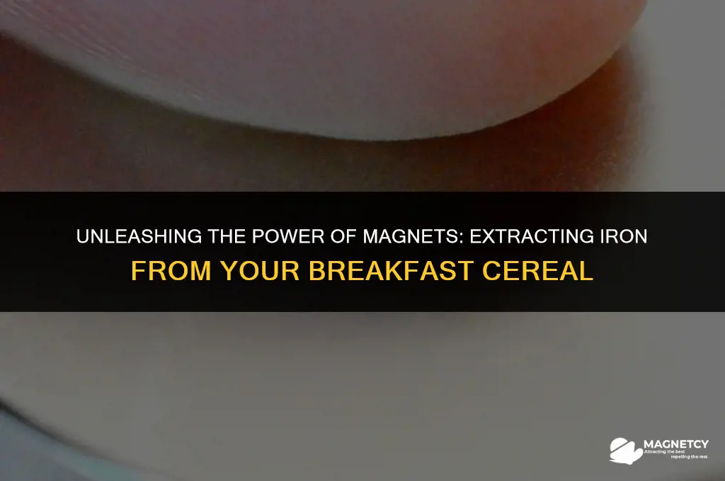 can u get iron out of cereal with magnet