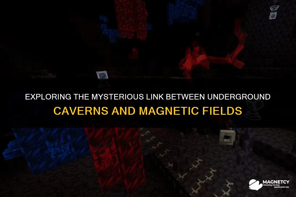 can underground caverns cause magnetic fields