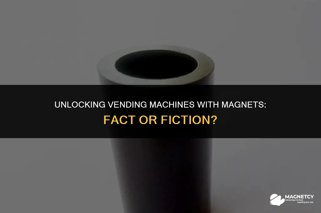 can vending machine be opened with a magnetic