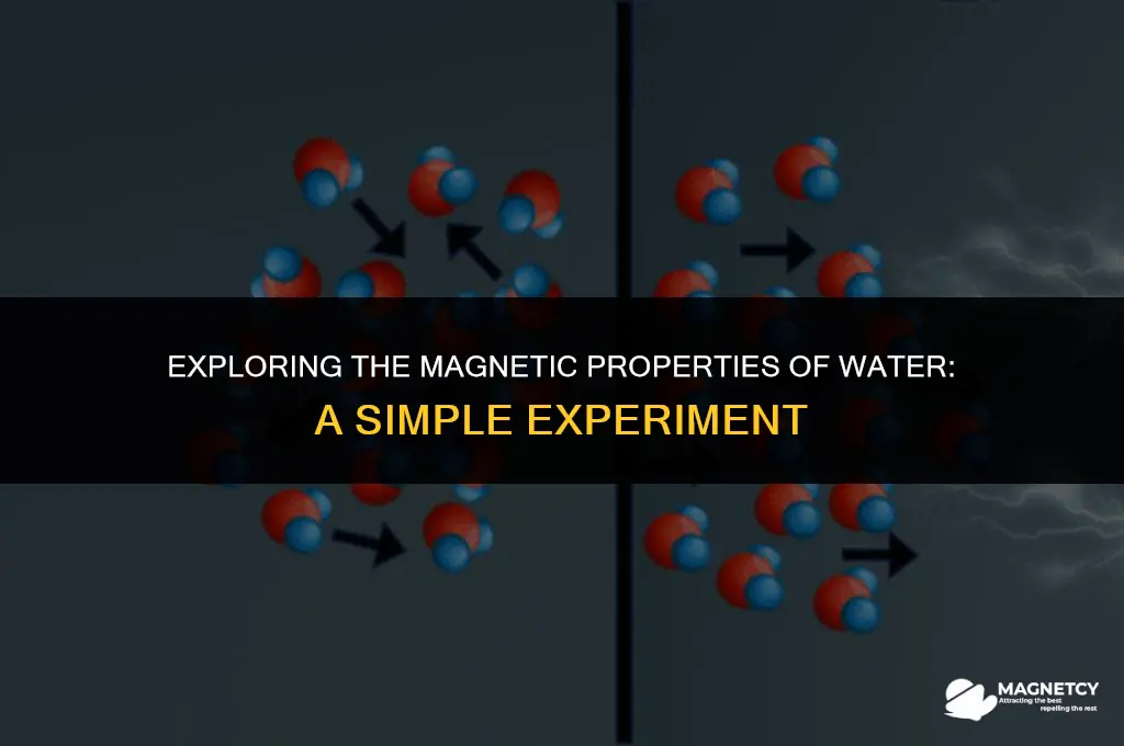 can water be magnetized experiment