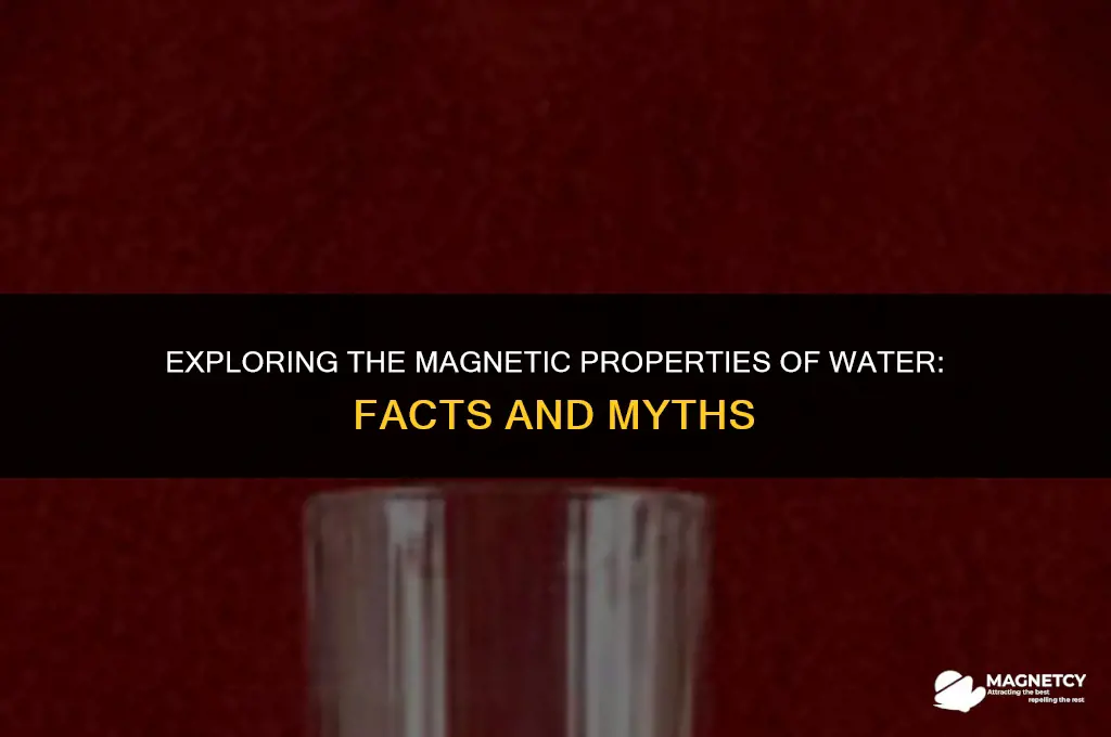 can water be magnetized materials