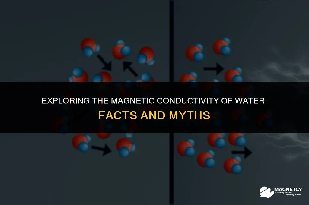 can water conuct magnetic field lines
