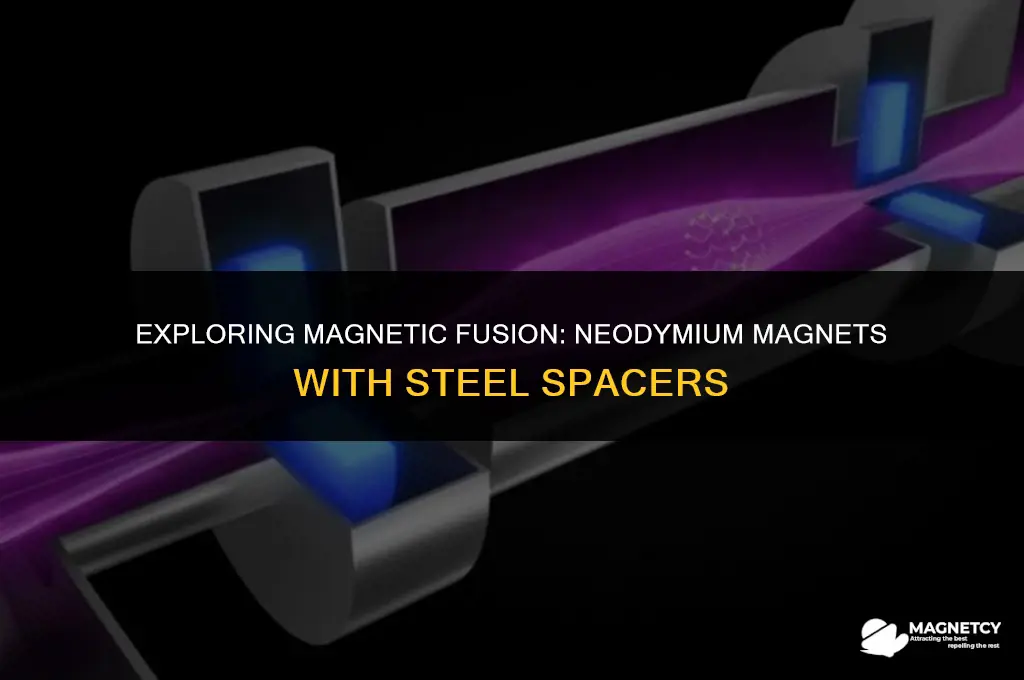 can we combine 2 neodiyum magnets with steel spacer