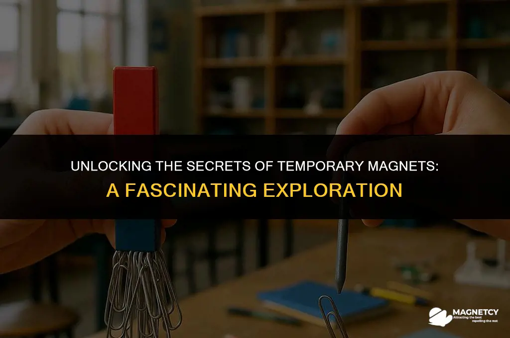 can we create temporary magnets