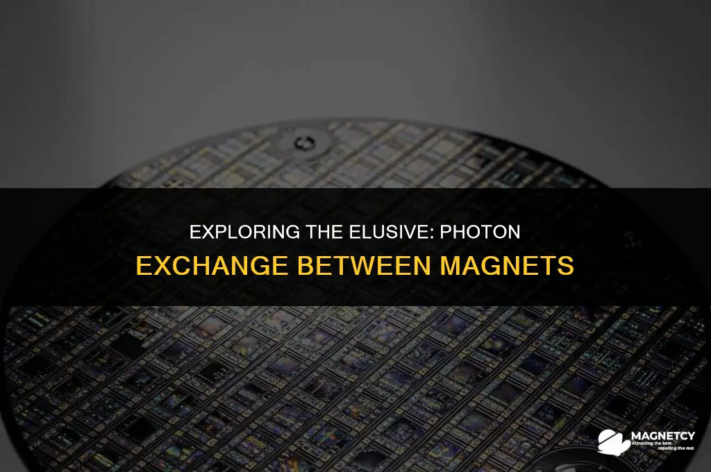 can we detect photons being exchanged between magnets